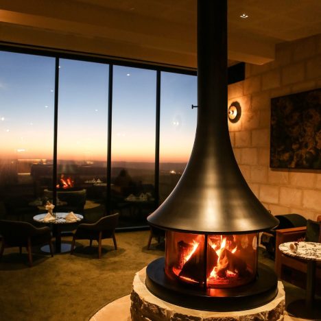Private Lounge with Fire Place